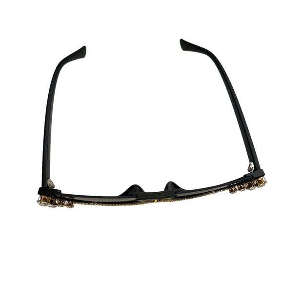 SUNGLASSES SUN GLASSES Shades Rhinestones Cat Eye Plastic Frames Bling Black - Picture 6 of 15